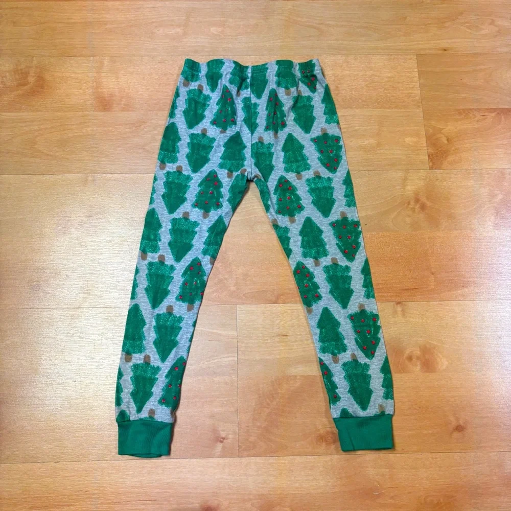 Carters Gray & Green 2-Piece Long Sleeve Christmas Tree Holiday Pajamas Size 5T
